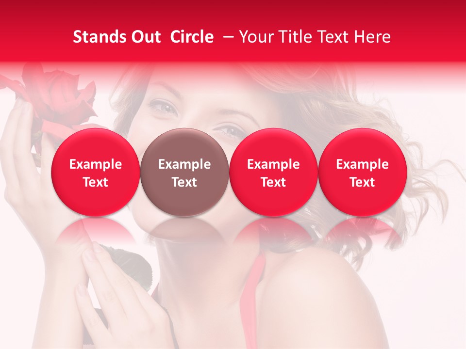 Girl Beautiful Woman PowerPoint Template