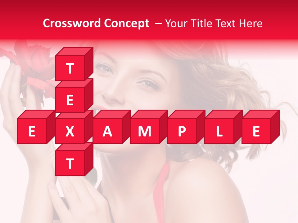 Girl Beautiful Woman PowerPoint Template