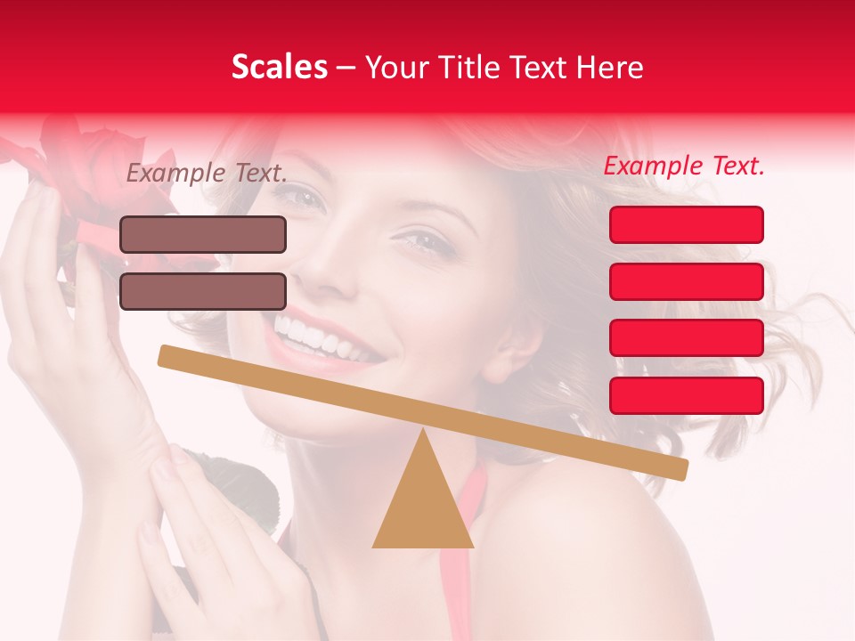 Girl Beautiful Woman PowerPoint Template