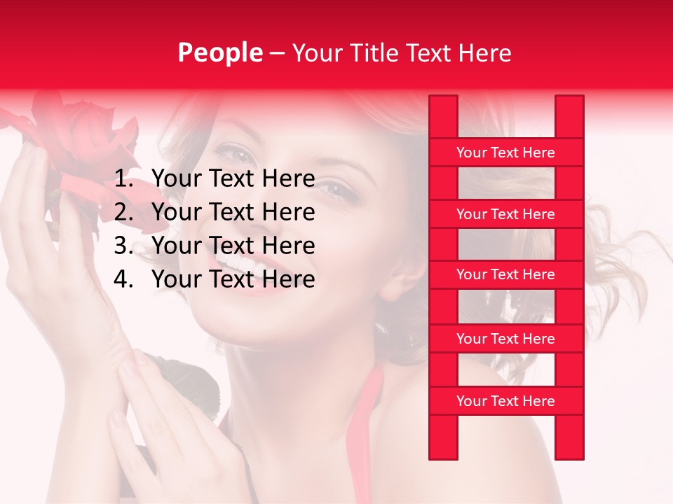 Girl Beautiful Woman PowerPoint Template