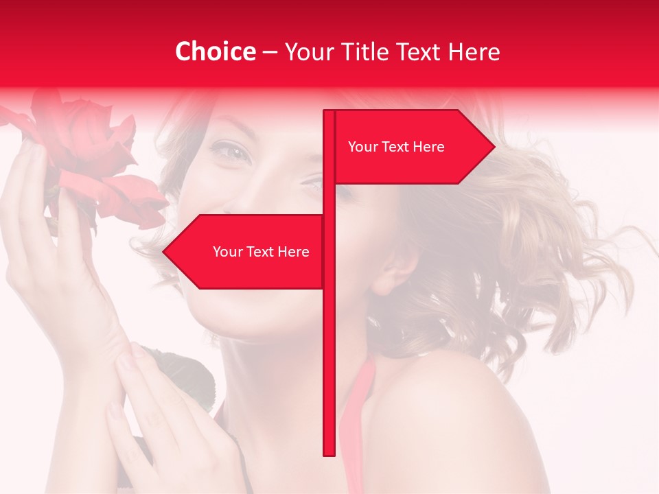 Girl Beautiful Woman PowerPoint Template