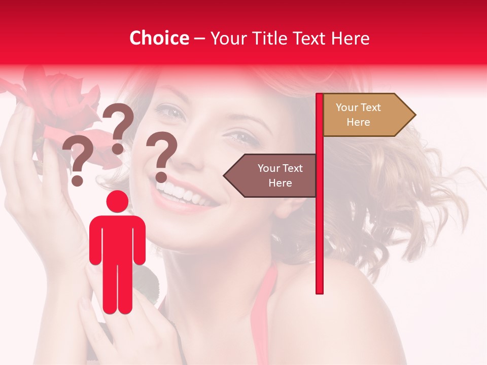 Girl Beautiful Woman PowerPoint Template