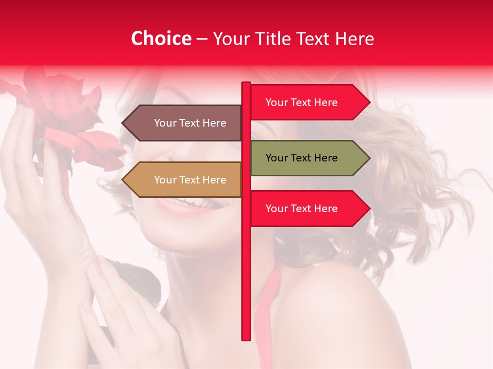 Girl Beautiful Woman PowerPoint Template