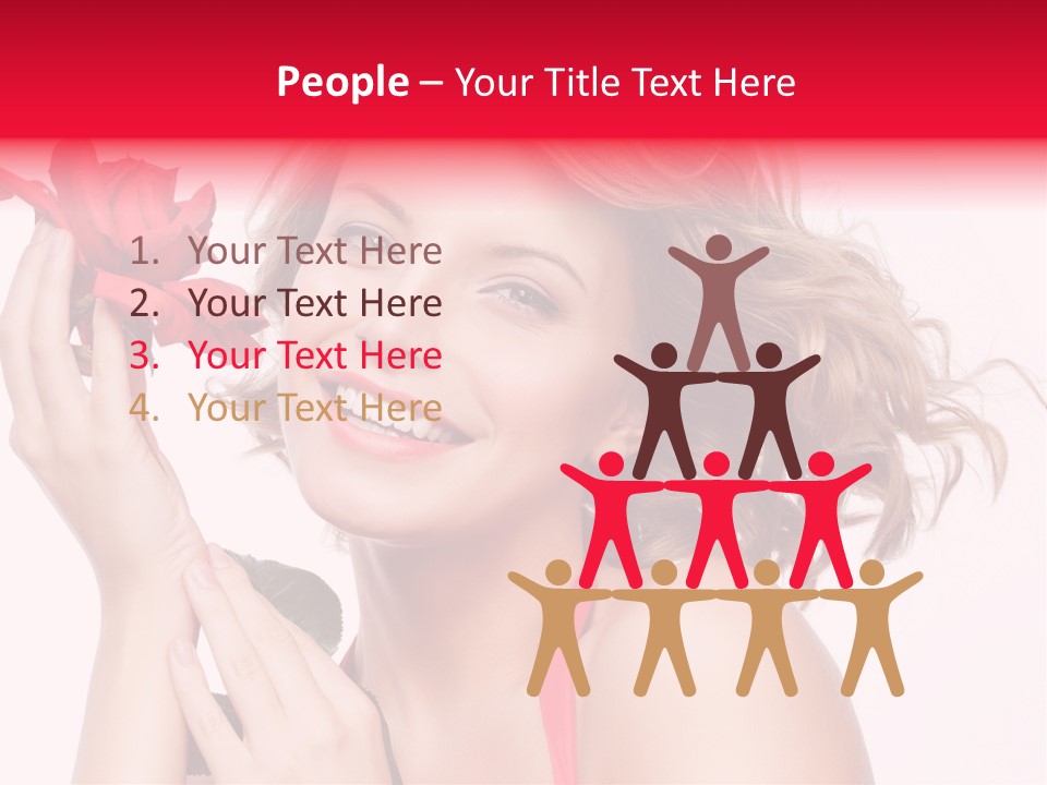 Girl Beautiful Woman PowerPoint Template