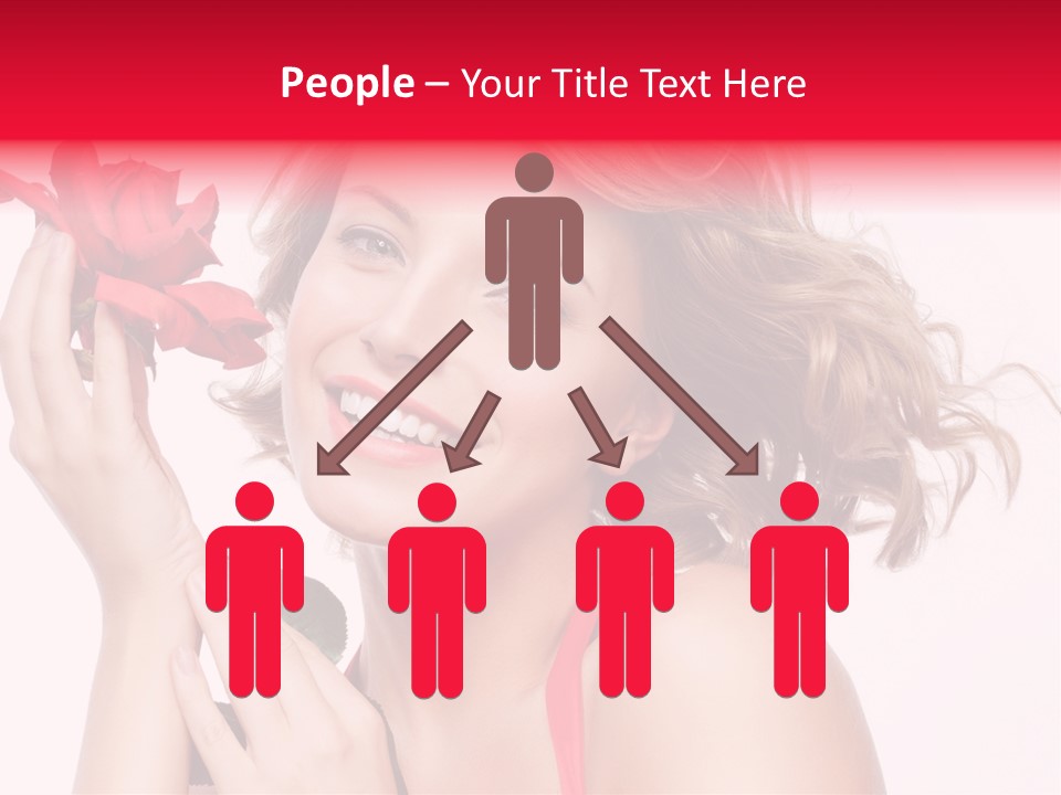 Girl Beautiful Woman PowerPoint Template