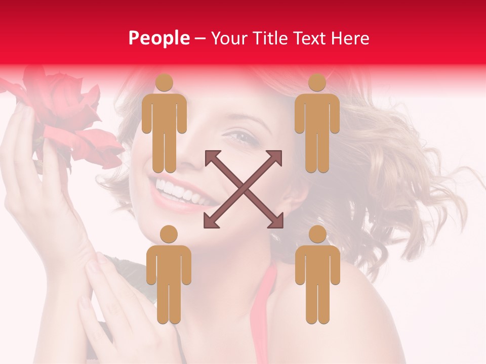 Girl Beautiful Woman PowerPoint Template