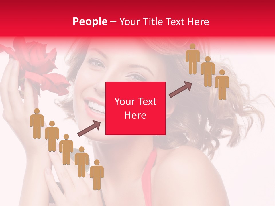 Girl Beautiful Woman PowerPoint Template