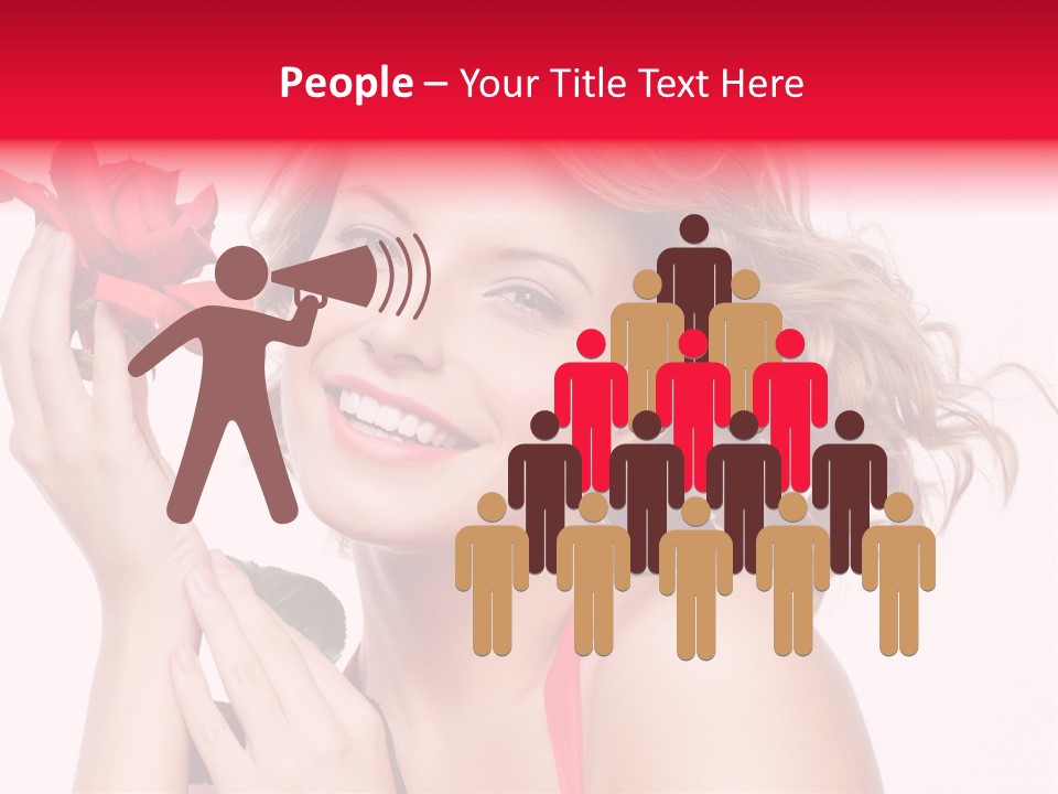 Girl Beautiful Woman PowerPoint Template