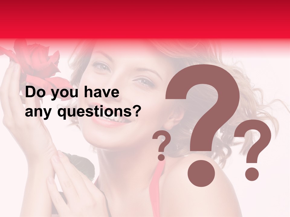 Girl Beautiful Woman PowerPoint Template