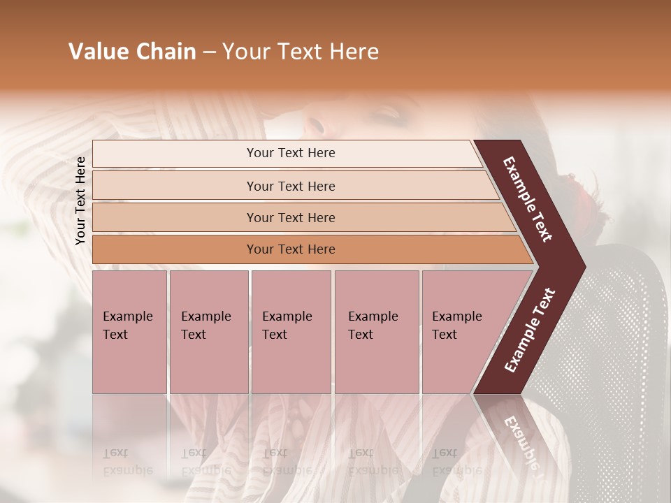 Portrait Caucasian Office PowerPoint Template