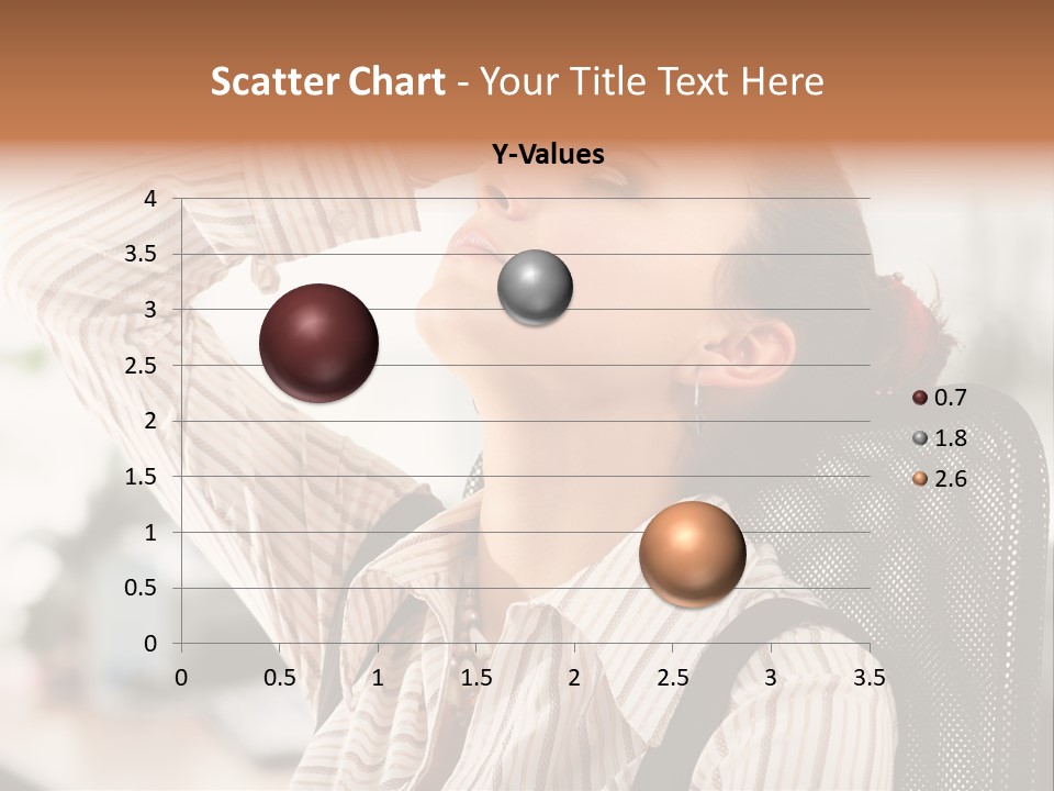 Portrait Caucasian Office PowerPoint Template