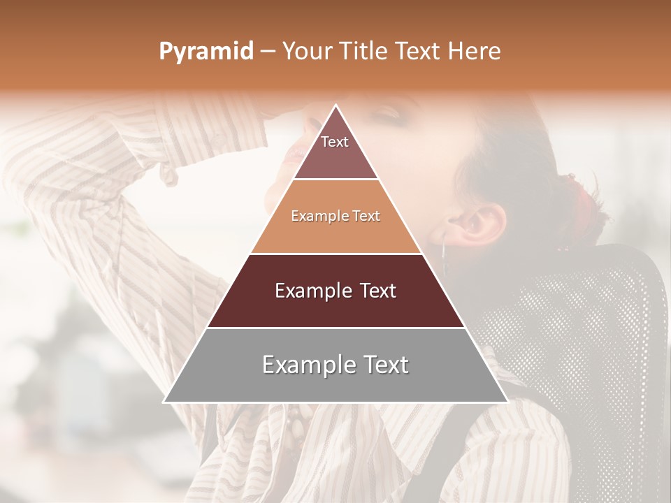 Portrait Caucasian Office PowerPoint Template