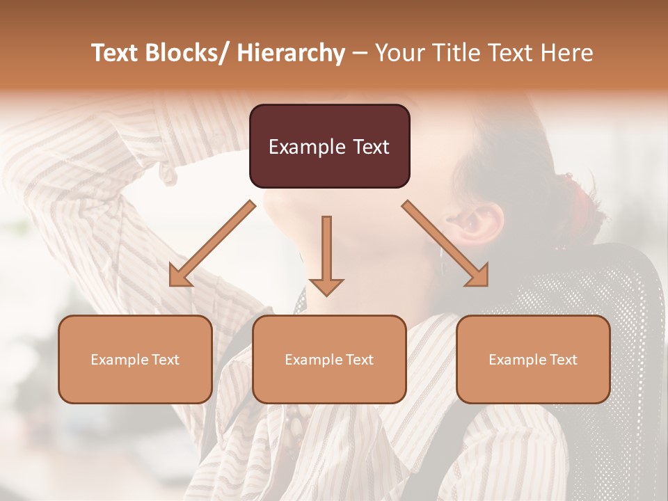 Portrait Caucasian Office PowerPoint Template