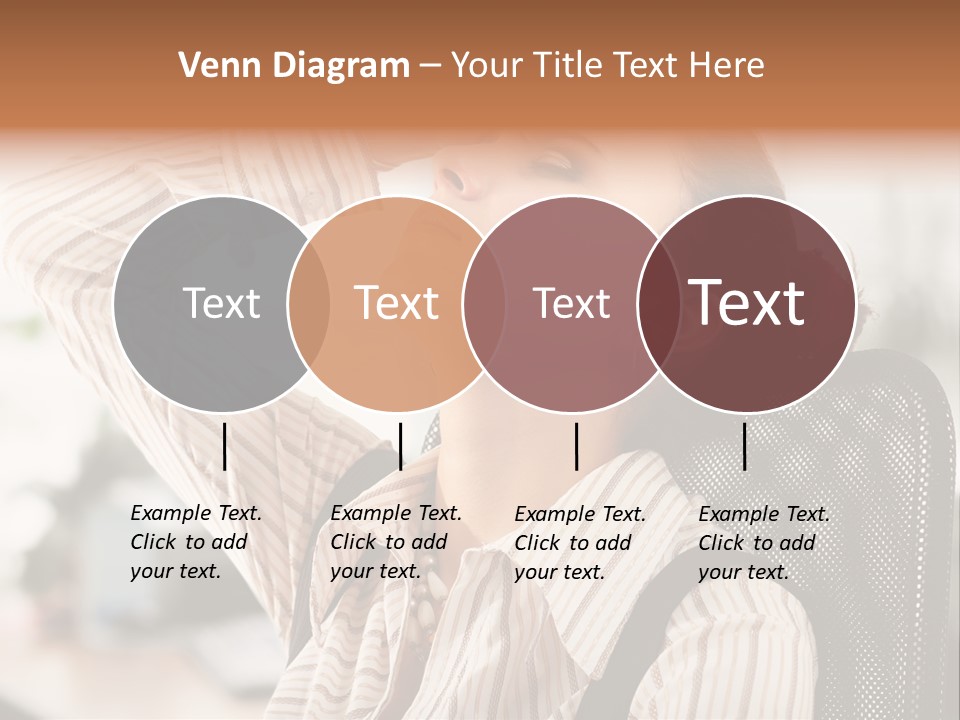 Portrait Caucasian Office PowerPoint Template