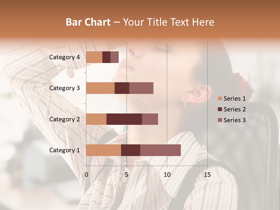 Portrait Caucasian Office PowerPoint Template