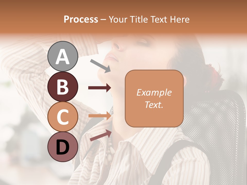 Portrait Caucasian Office PowerPoint Template