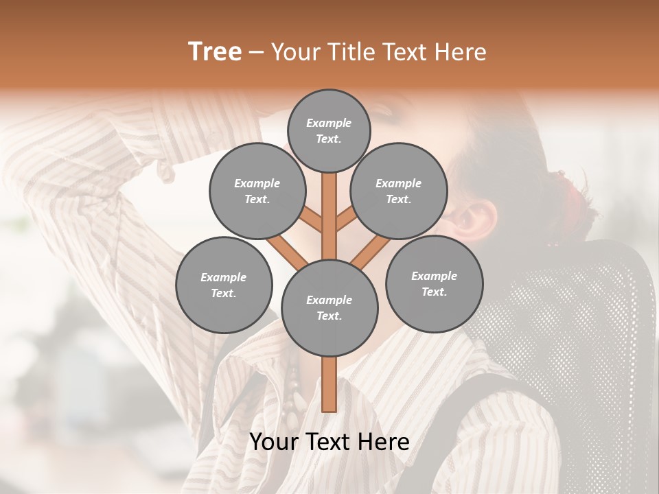 Portrait Caucasian Office PowerPoint Template