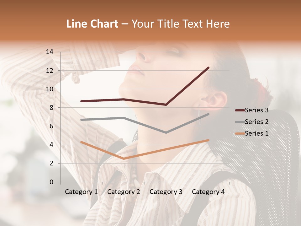 Portrait Caucasian Office PowerPoint Template
