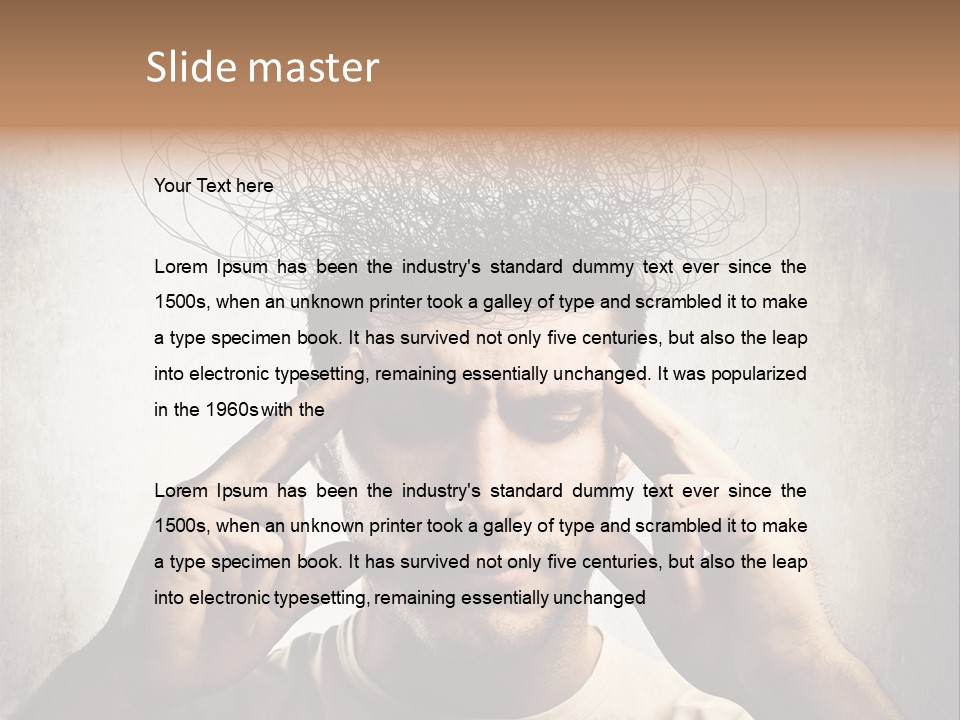 Headache Mess Tired PowerPoint Template