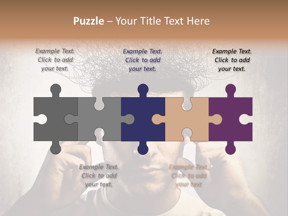 Headache Mess Tired PowerPoint Template