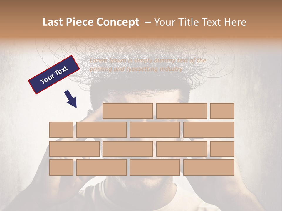 Headache Mess Tired PowerPoint Template