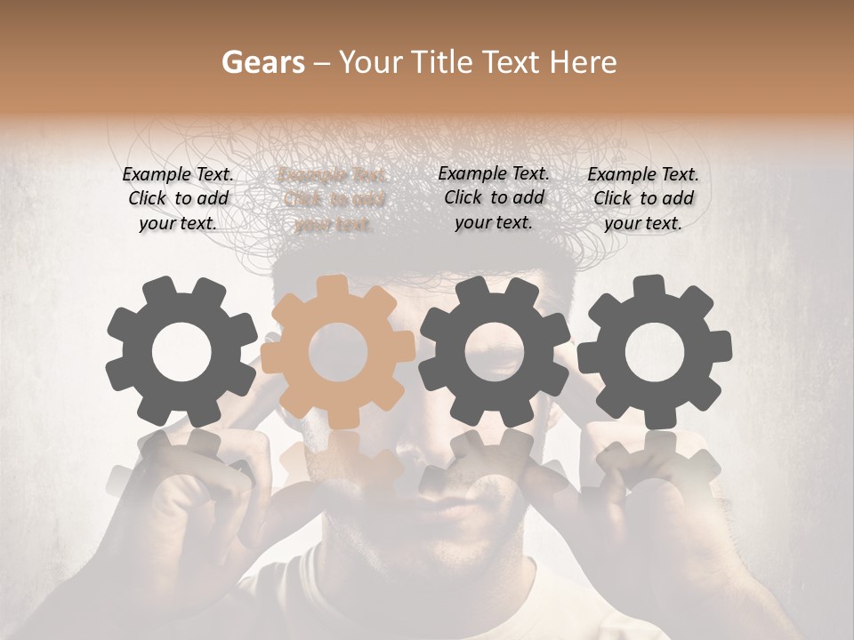 Headache Mess Tired PowerPoint Template