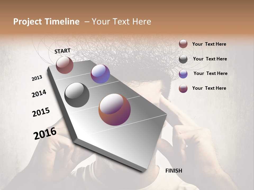 Headache Mess Tired PowerPoint Template