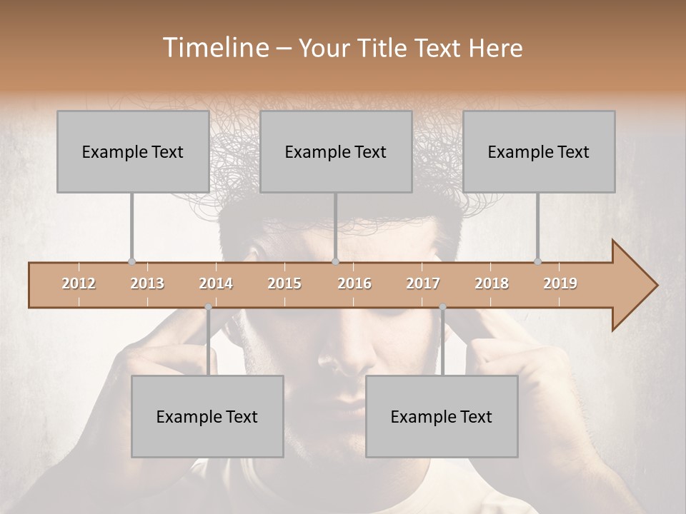Headache Mess Tired PowerPoint Template