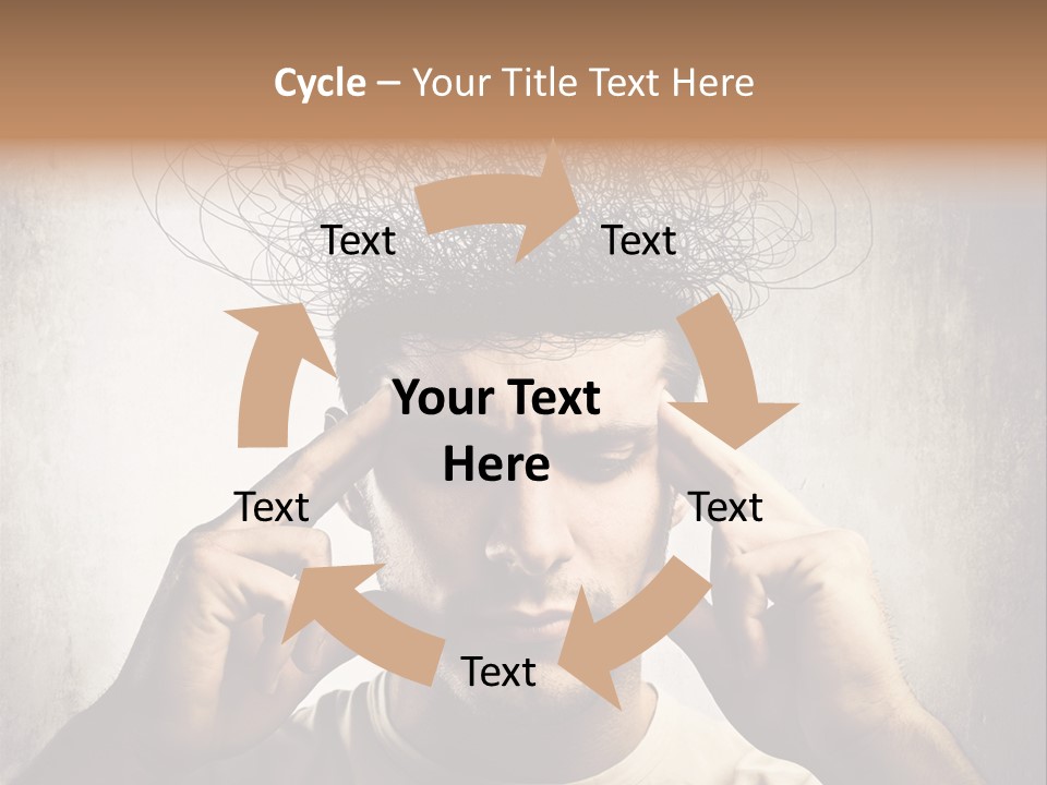 Headache Mess Tired PowerPoint Template
