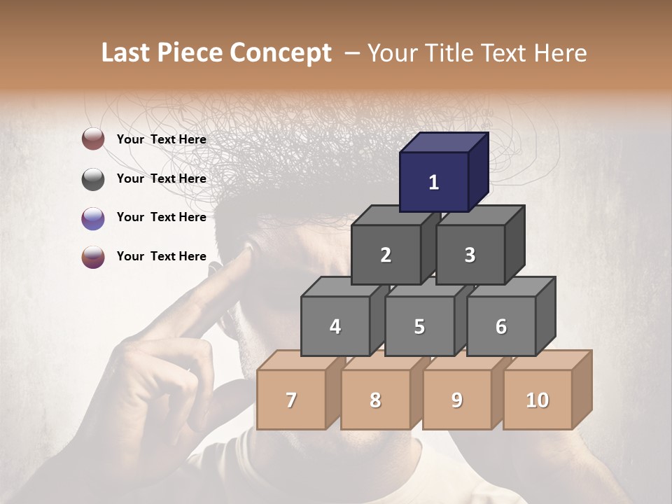 Headache Mess Tired PowerPoint Template