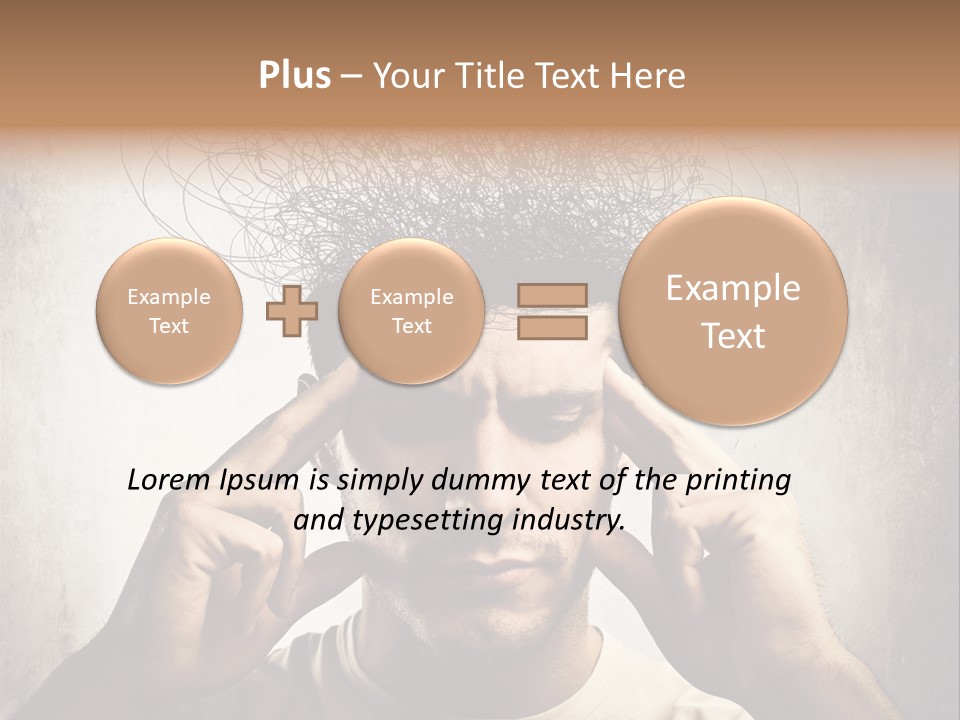 Headache Mess Tired PowerPoint Template