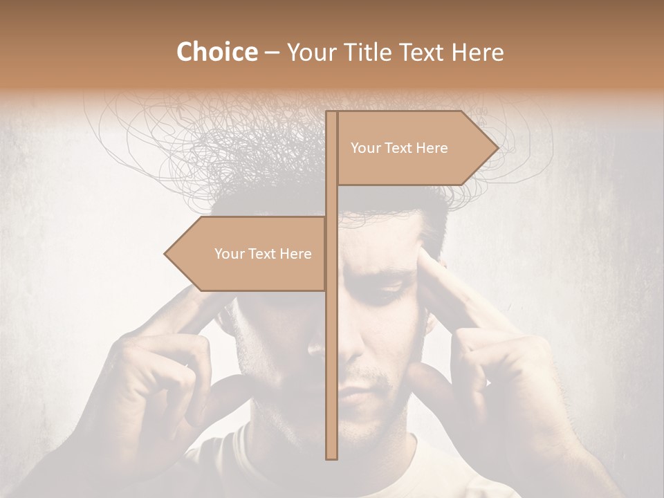 Headache Mess Tired PowerPoint Template