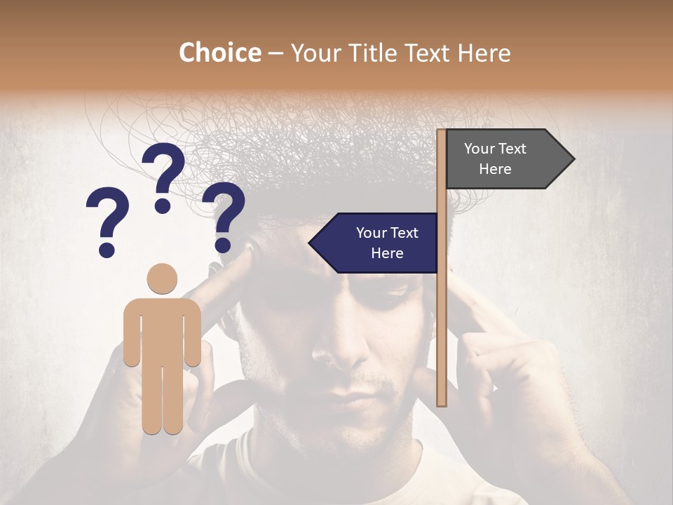 Headache Mess Tired PowerPoint Template