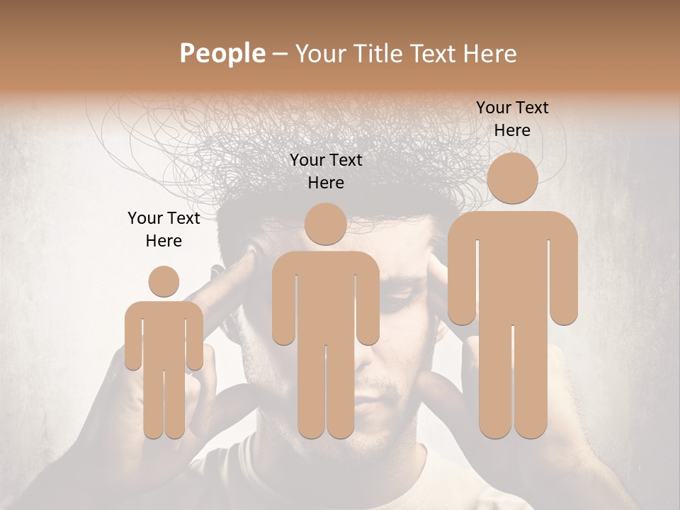 Headache Mess Tired PowerPoint Template