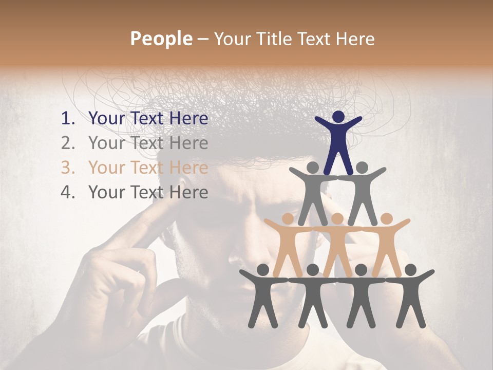 Headache Mess Tired PowerPoint Template