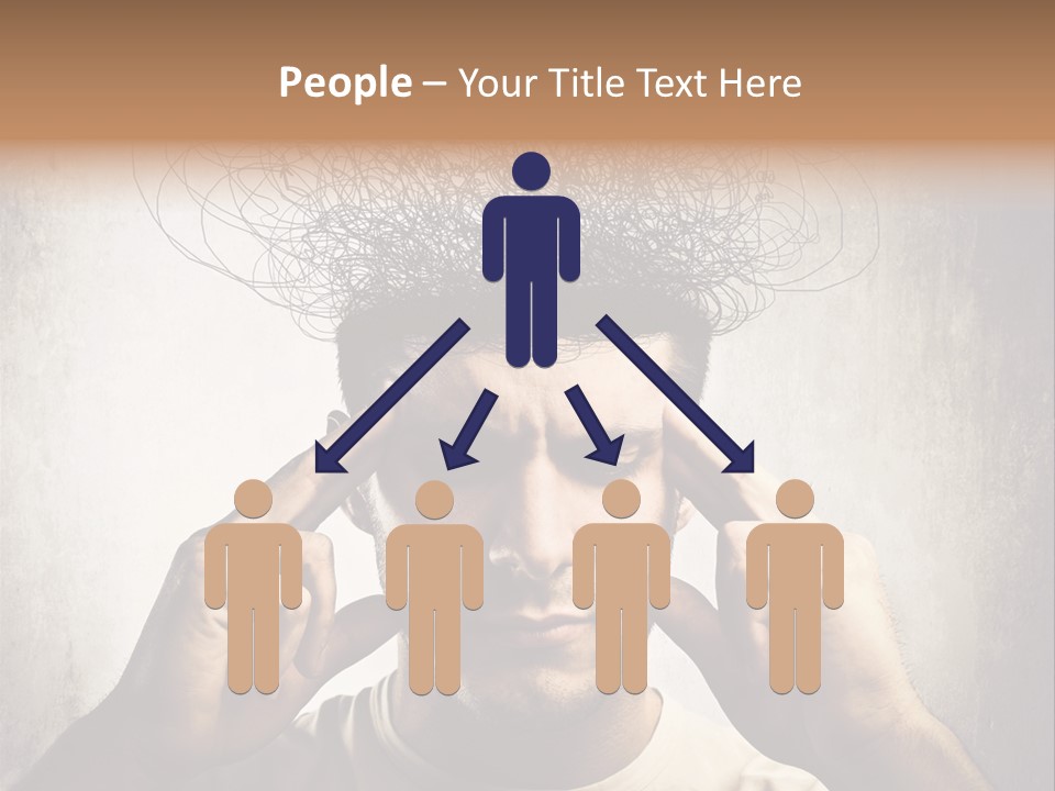 Headache Mess Tired PowerPoint Template