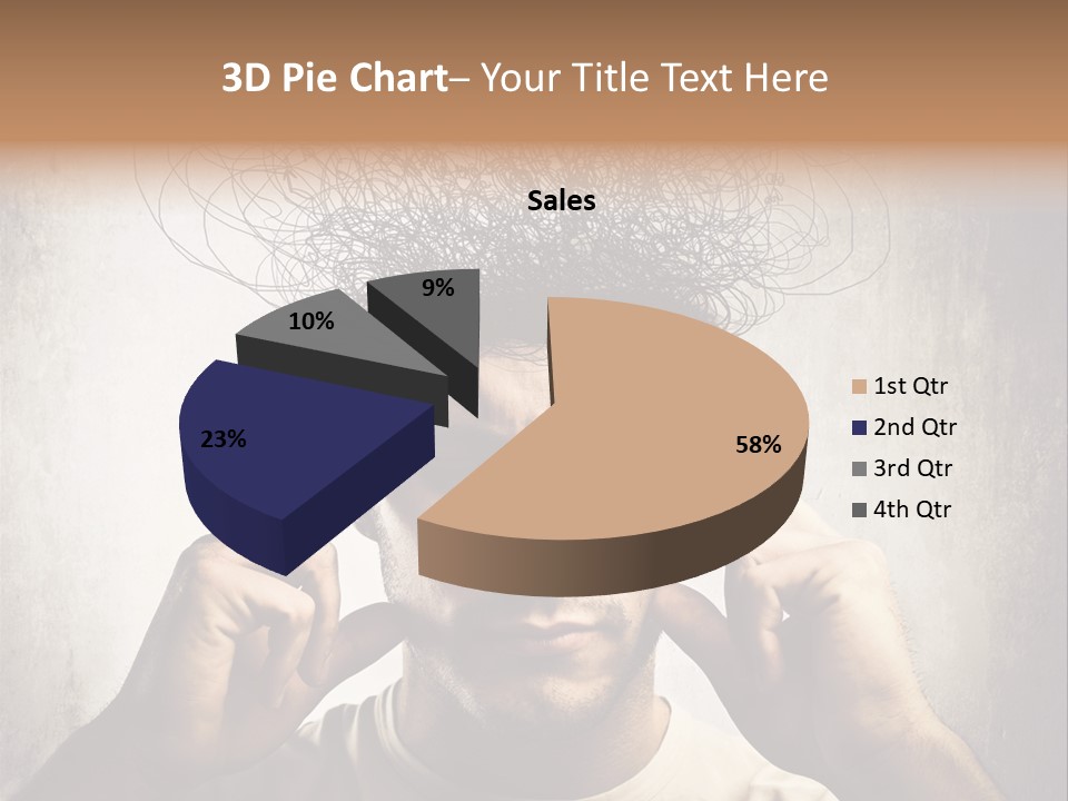 Headache Mess Tired PowerPoint Template