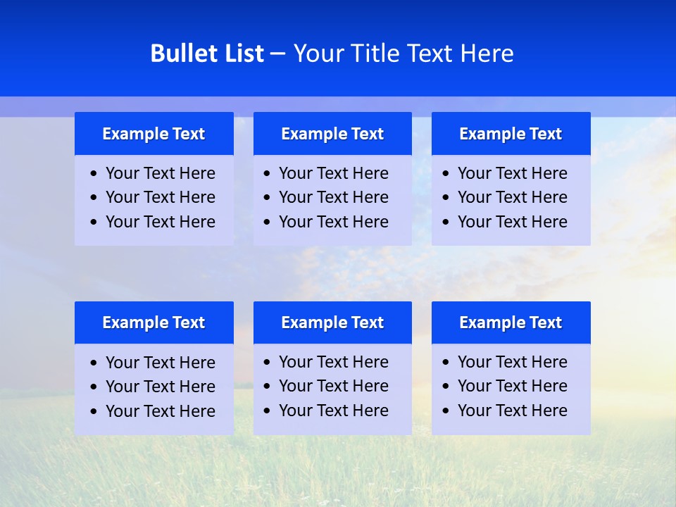 Sunlight Descriptive Backgrounds PowerPoint Template