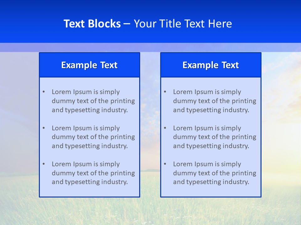 Sunlight Descriptive Backgrounds PowerPoint Template