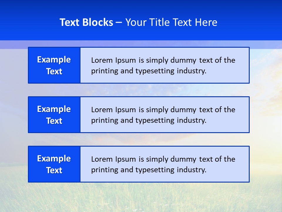 Sunlight Descriptive Backgrounds PowerPoint Template