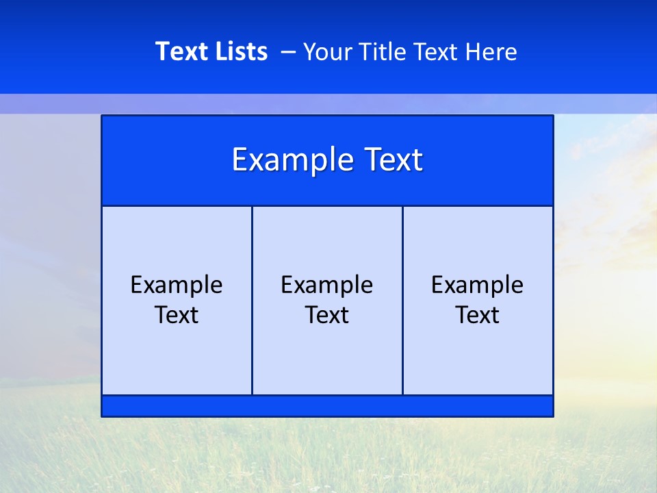 Sunlight Descriptive Backgrounds PowerPoint Template