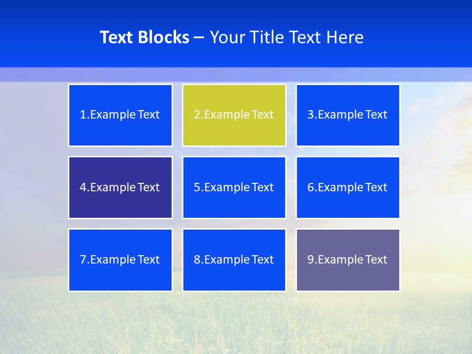 Sunlight Descriptive Backgrounds PowerPoint Template