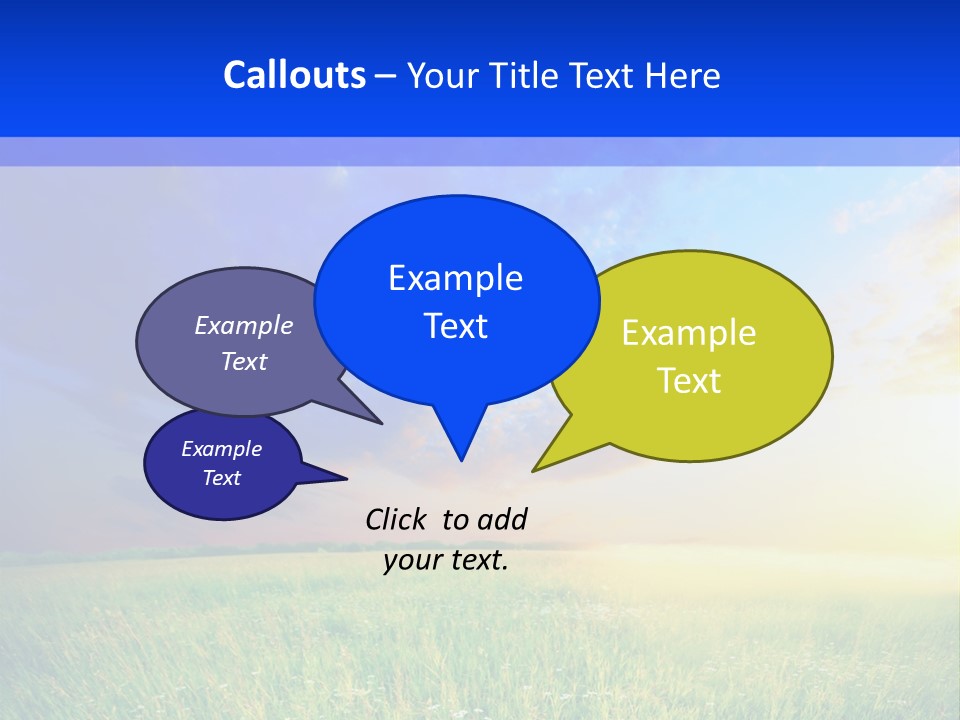 Sunlight Descriptive Backgrounds PowerPoint Template