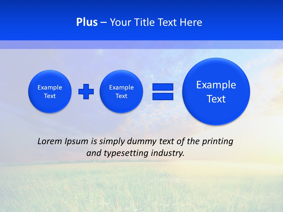 Sunlight Descriptive Backgrounds PowerPoint Template