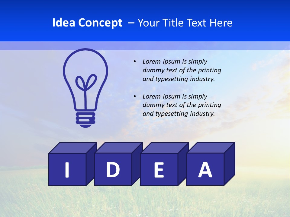 Sunlight Descriptive Backgrounds PowerPoint Template