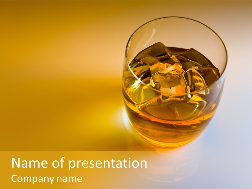 Alcohol Nobody Drink PowerPoint Template
