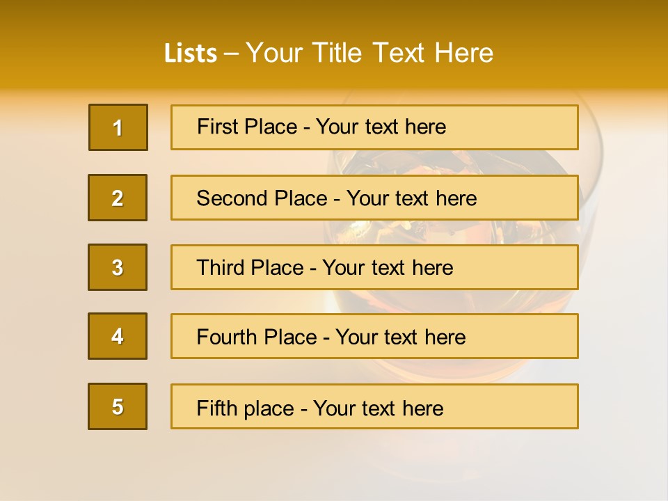 Alcohol Nobody Drink PowerPoint Template