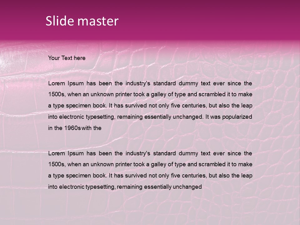 Effect Skin Textured PowerPoint Template