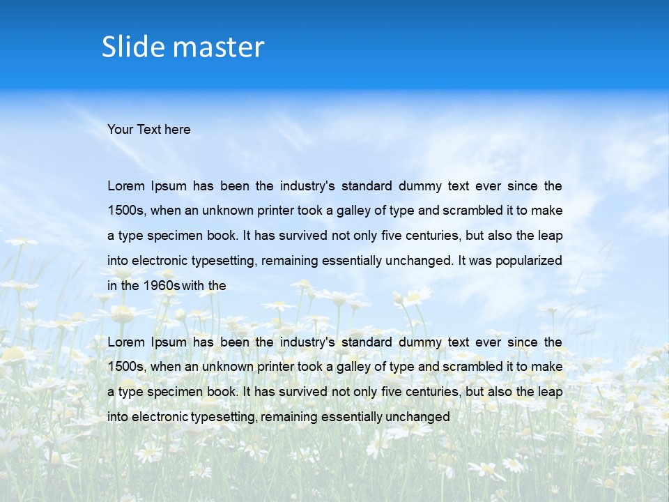 Sunlight Sun Floral PowerPoint Template