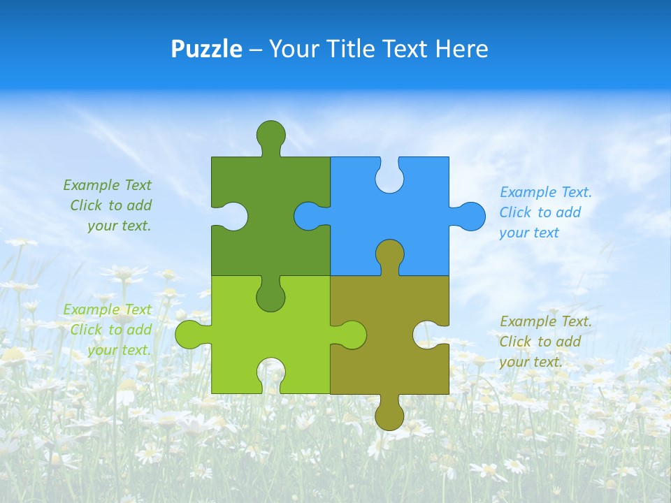 Sunlight Sun Floral PowerPoint Template